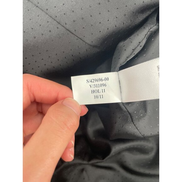 Banana Republic Womens XL Wool Blend Peacoat Double-Breasted Cobalt Blue Classic - Picture 6 of 8